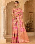 Pure Tissue Cotton Saree with Rich Brocade Pallu & Blouse