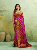 Gharchola Banarasi Silk Saree with Heavy Zari Work